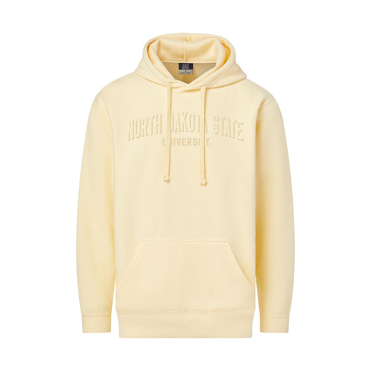 Hooded Sweatshirt - Yellow Tonal Fleece By MV Sport | NDSU